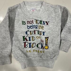 Universal Gray Kids Sweatshirt with Colorful Text